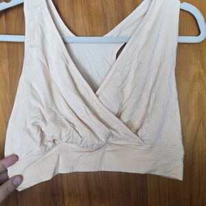 French Terry Racerback Nursing & Sleep Bra Kindred Bravely Soft Pink Maternity